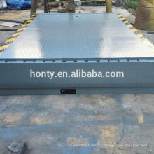 Truck forklift use Portable folding hydraulic pit-mounted container dock leveler